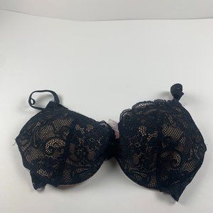 Victoria's Secret Angels IPEX‎ Women's Black Lace Demi Bra Size 34D 8354